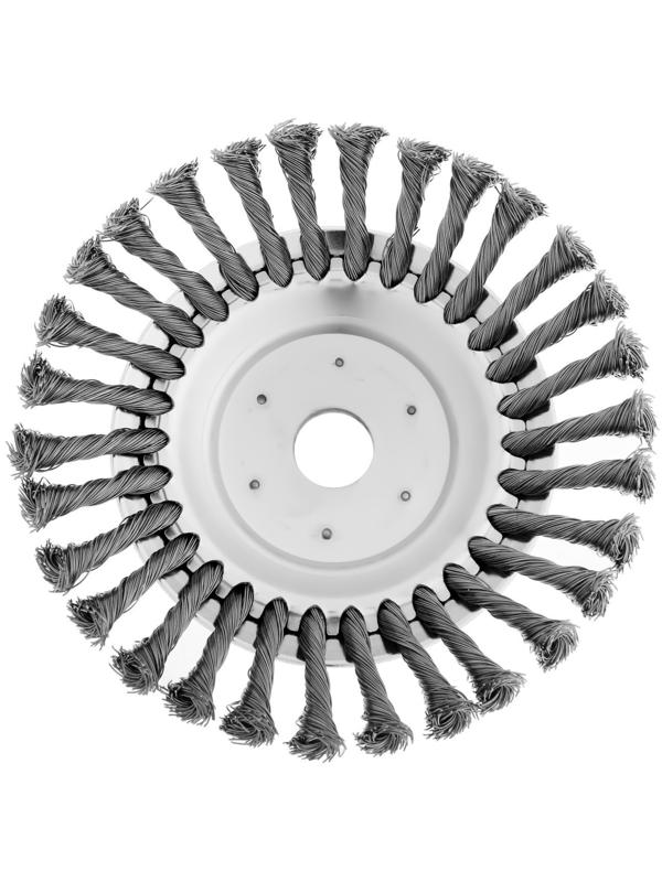Щетка триммерная ТУНДРА, 200х25.4 мм, для зачистки швов тротуарной плитки