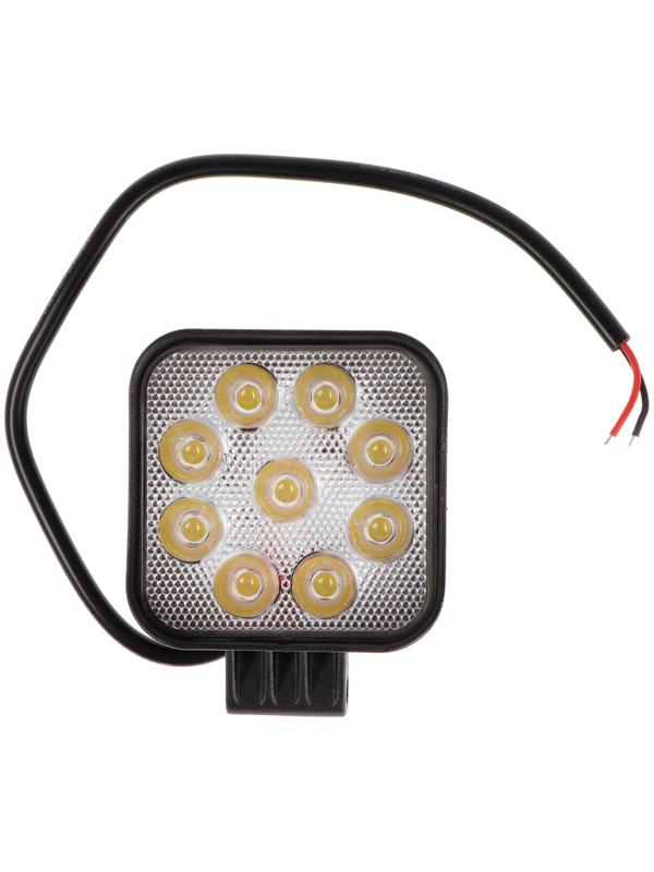 Светодиодная фара Вымпел WL-132F, ближний свет, корпус металл, 9 LED по кругу, 27 Вт