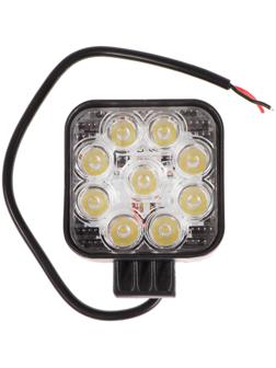 Светодиодная фара Вымпел WL-132S, дальний свет, корпус металл, 9 LED по кругу, 27 Вт