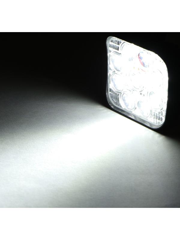 Светодиодная фара Вымпел WL-132S, дальний свет, корпус металл, 9 LED по кругу, 27 Вт