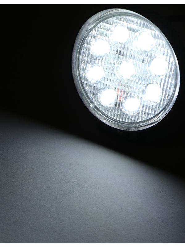 Светодиодная фара Вымпел WL-827F, ближний свет, корпус металл, 9 диодов