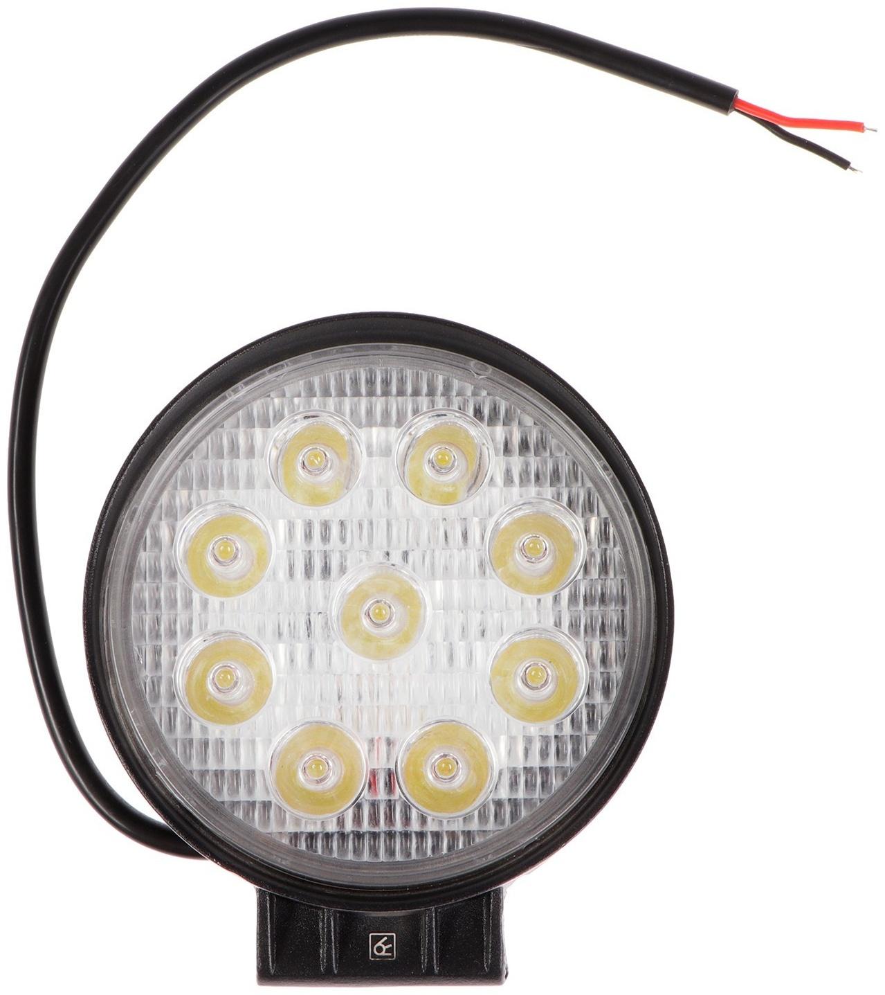 Светодиодная фара Вымпел WL-827S, дальний свет, корпус металл, 9 диодов