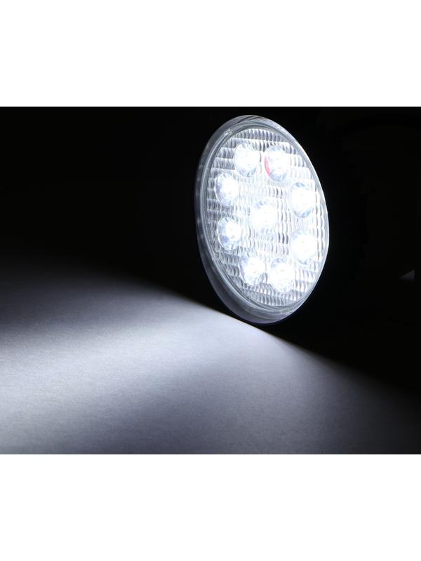 Светодиодная фара Вымпел WL-827S, дальний свет, корпус металл, 9 диодов