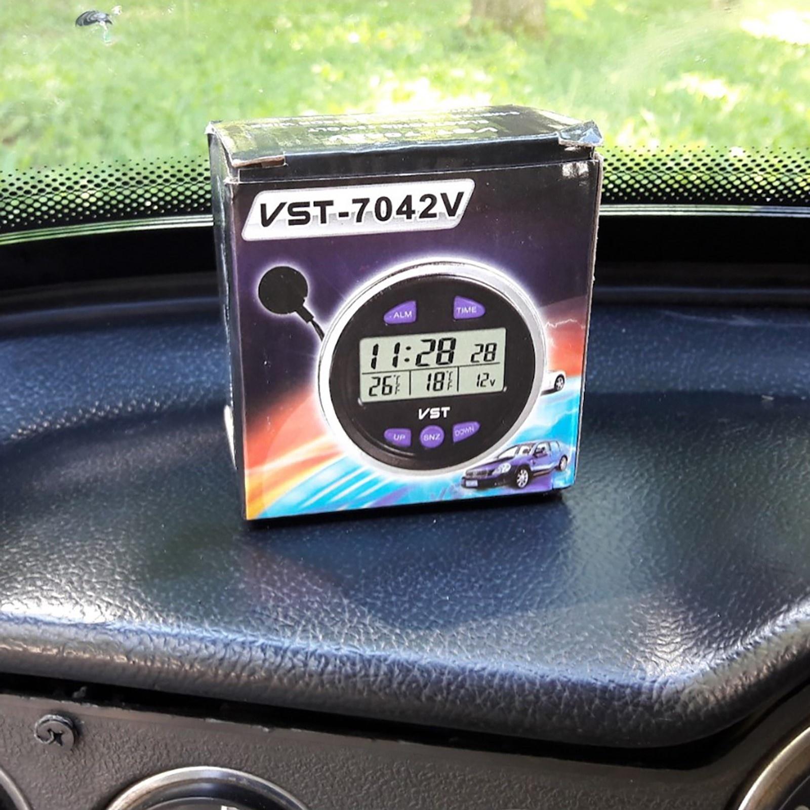 Часы-термометр Вымпел VST-7042V, круглые, d 60 мм