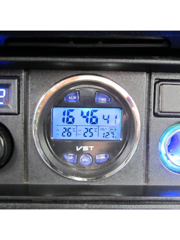 Часы-термометр Вымпел VST-7042V, круглые, d 60 мм