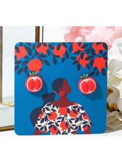 Серьги пластик 