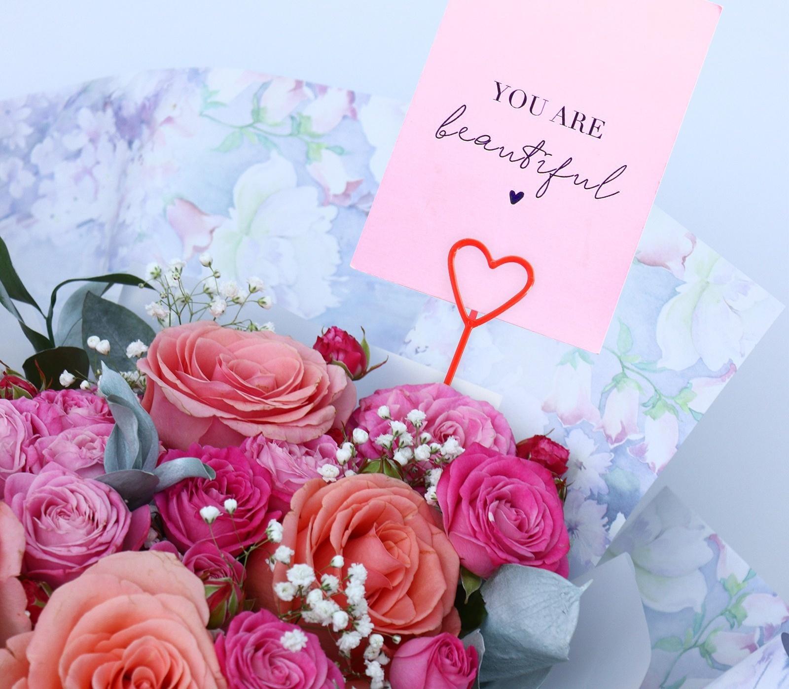 Держатель для открытки в букет 