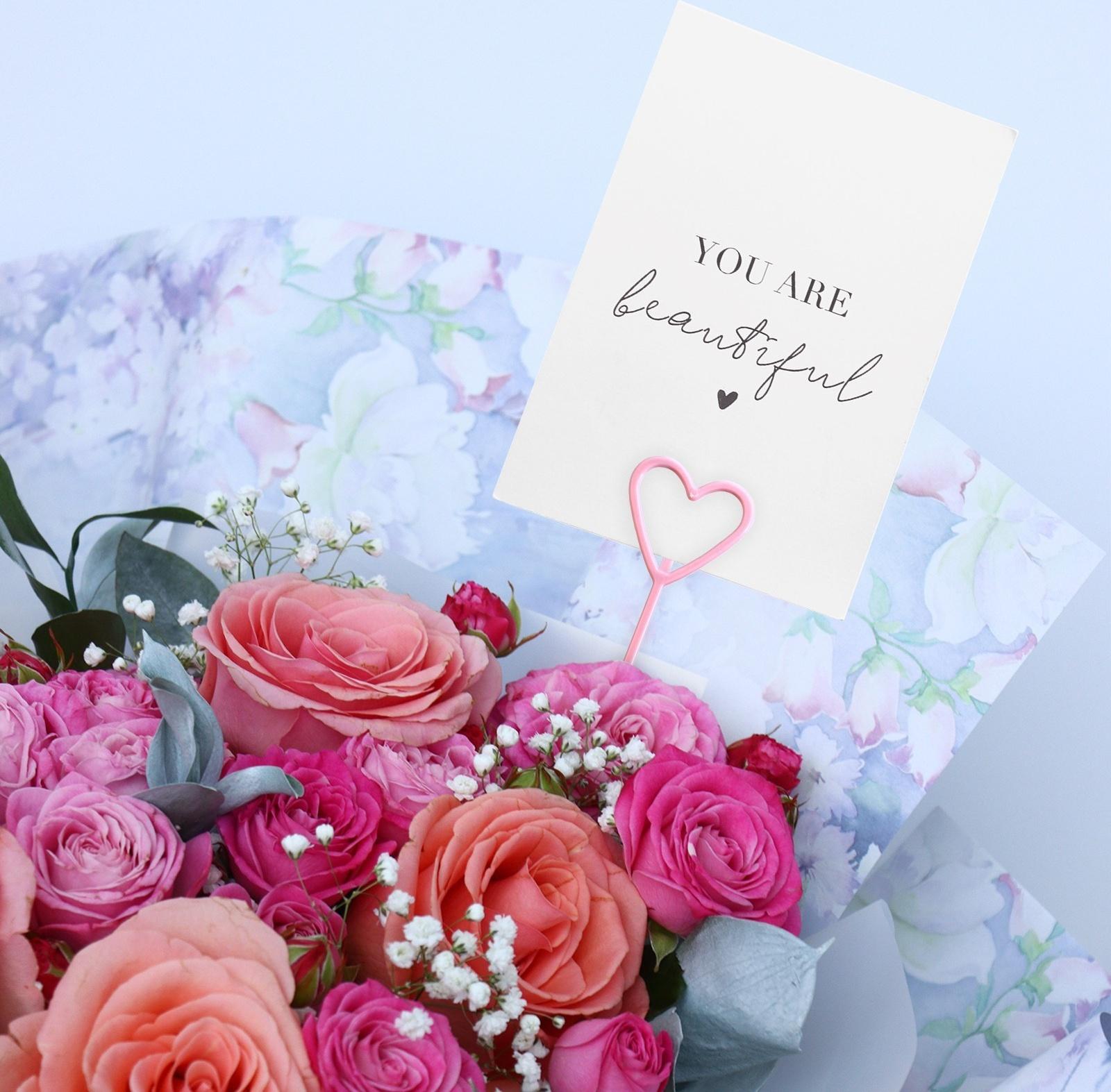 Держатель для открытки букет 