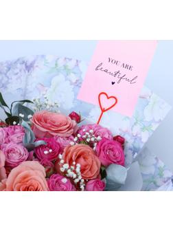 Держатель для открытки букет 