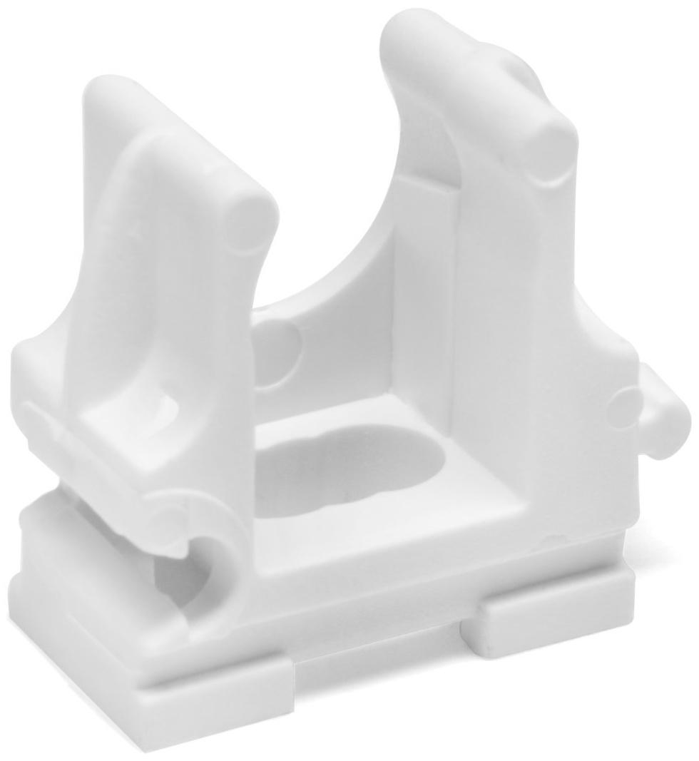 Клипса для труб 12 мм,цвет белый, 350 шт.