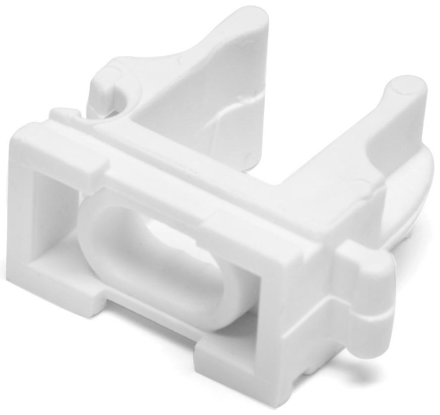 Клипса для труб 12 мм,цвет белый, 350 шт.