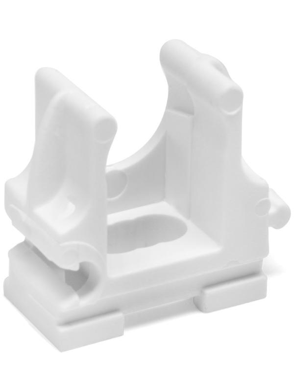 Клипса для труб 12 мм,цвет белый, 350 шт.