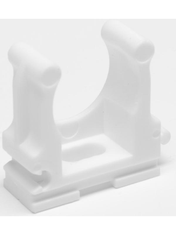 Клипса для труб 20 мм, цвет белый, 250 шт.