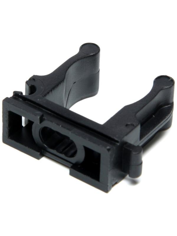 Клипса для труб 20 мм, цвет черный, 250 штчерная