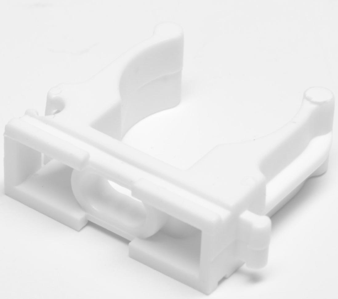 Клипса для труб 25 мм,цвет белый 250 шт.