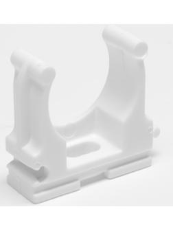 Клипса для труб 25 мм,цвет белый 250 шт.