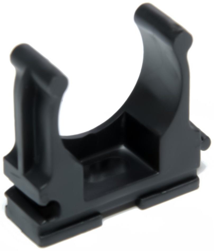 Клипса для труб 25 мм, цвет черный, 250 шт.