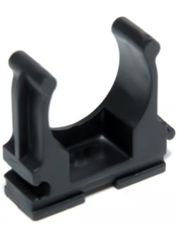 Клипса для труб 25 мм, цвет черный, 250 шт.