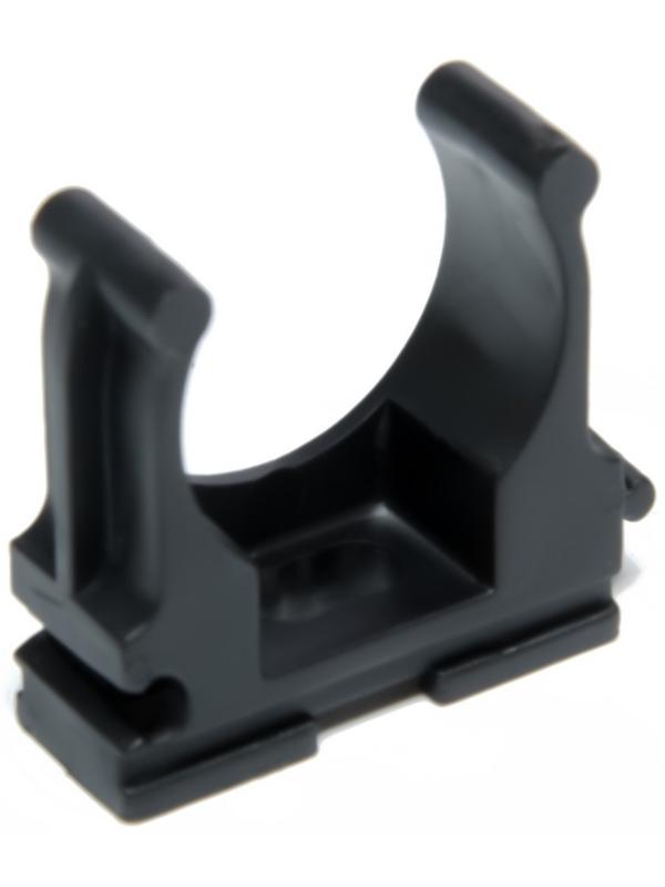 Клипса для труб 25 мм, цвет черный, 250 шт.