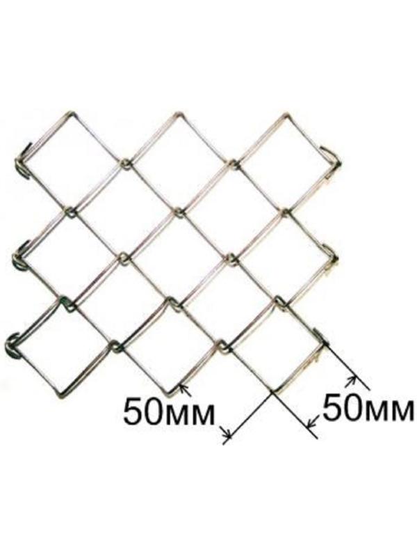 Сетка-рабица ячейка 50х50 мм, толщина 1,6мм, без покрытия (размер рулона 2,0х10м)