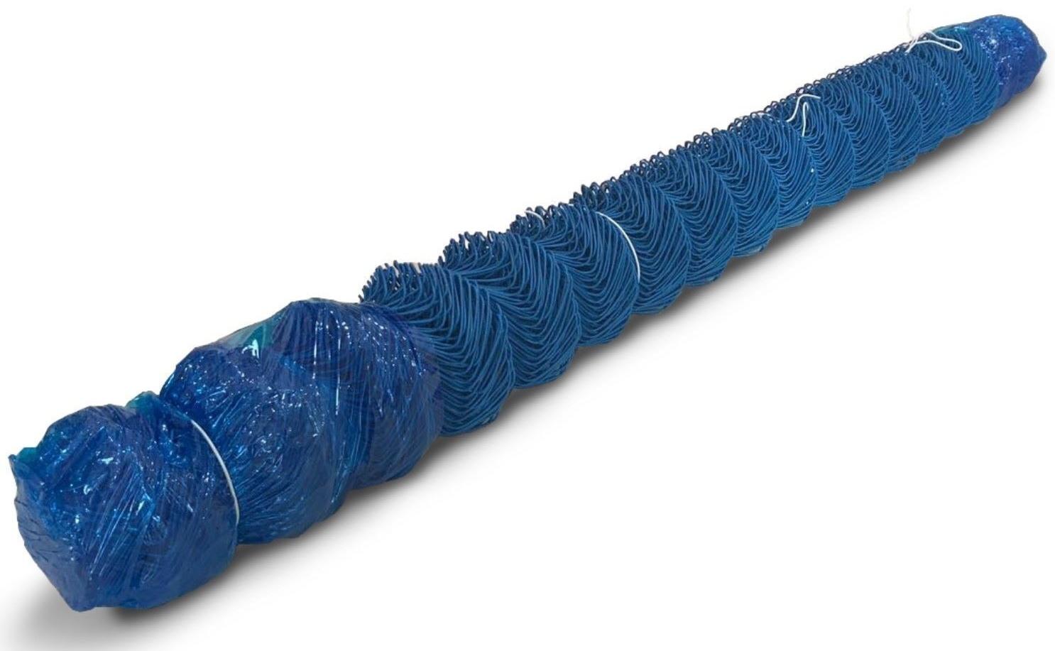 Сетка-рабица ячейка 50х50мм, толщина 2,6мм, с полимерным покрытием, синяя (рулон 1,5х10м)