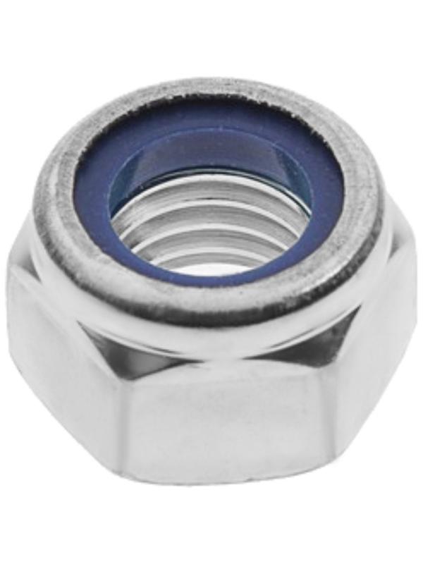 Гайка ЛОМ, со стопорным кольцом, DIN985, оцинкованная, М8, 5 кг