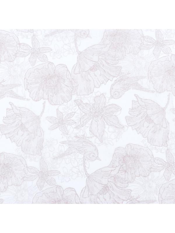 Бумага силиконизированная «Маки и птички»,  хохлома, 0,38 х 5 м