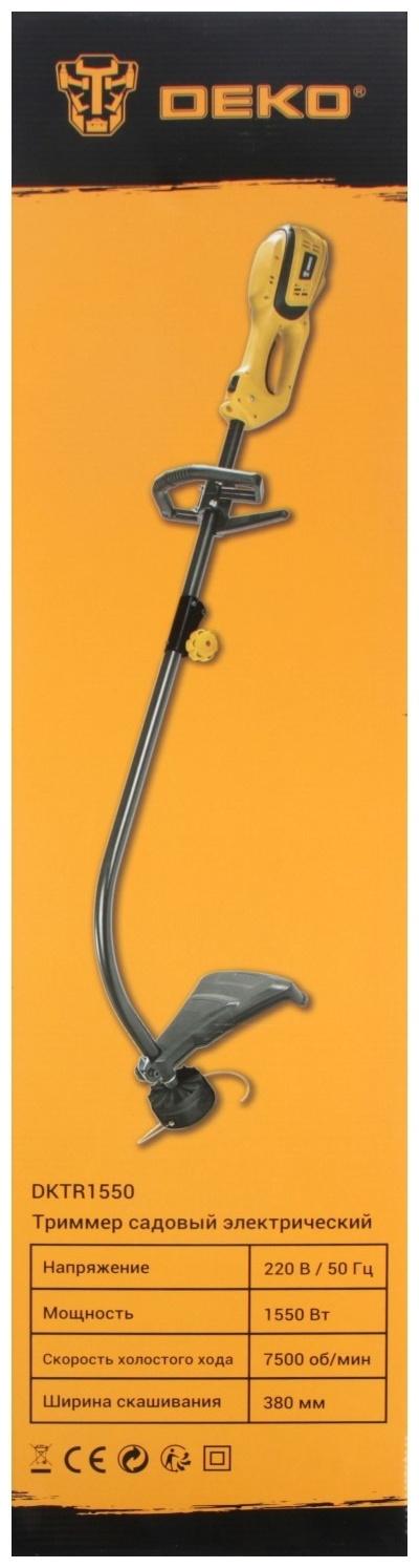 Триммер электрический DEKO DKTR1550, 220 В, 1550 Вт, 7500 об/мин, d=2.3 мм