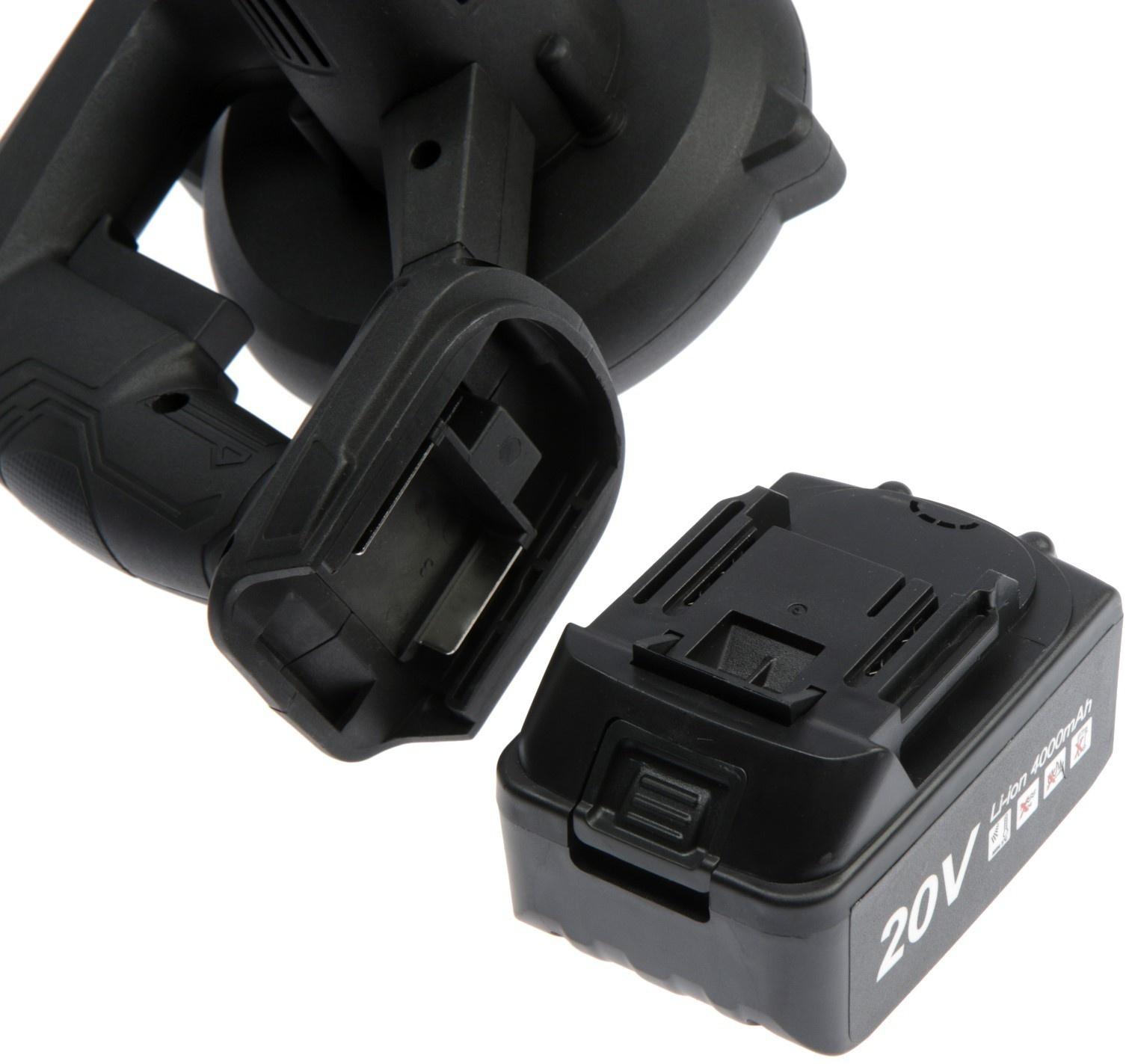 Воздуходувка аккумуляторная ZITREK ZKBL20, 20 В, 4 Ач, Li-ion, 60 м/с, функция всасывания