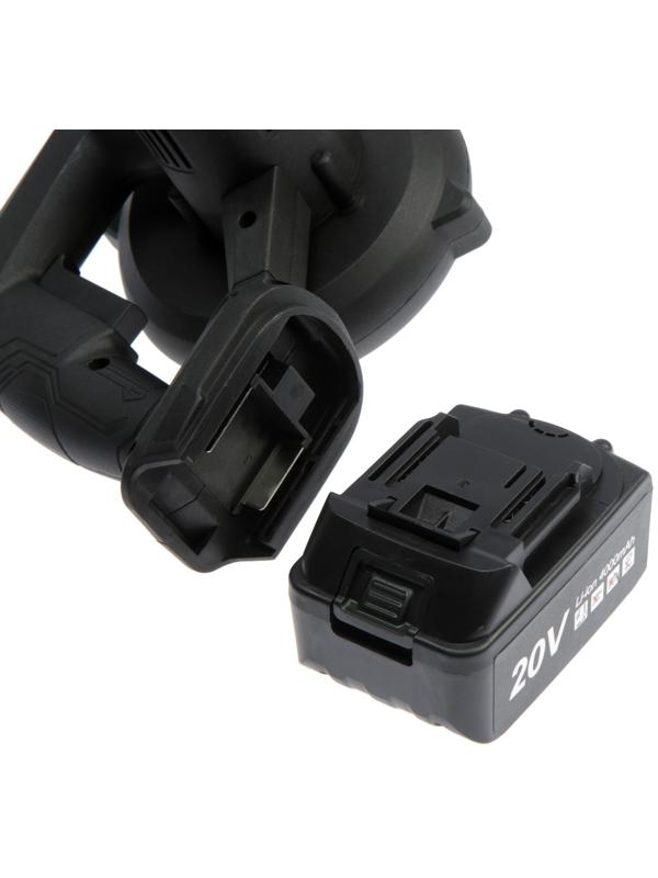 Воздуходувка аккумуляторная ZITREK ZKBL20, 20 В, 4 Ач, Li-ion, 60 м/с, функция всасывания