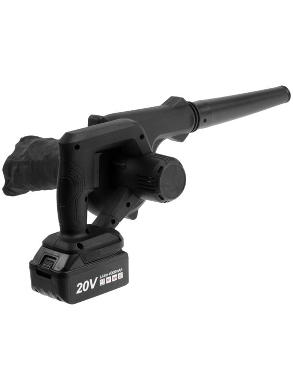 Воздуходувка аккумуляторная ZITREK ZKBL20, 20 В, 4 Ач, Li-ion, 60 м/с, функция всасывания