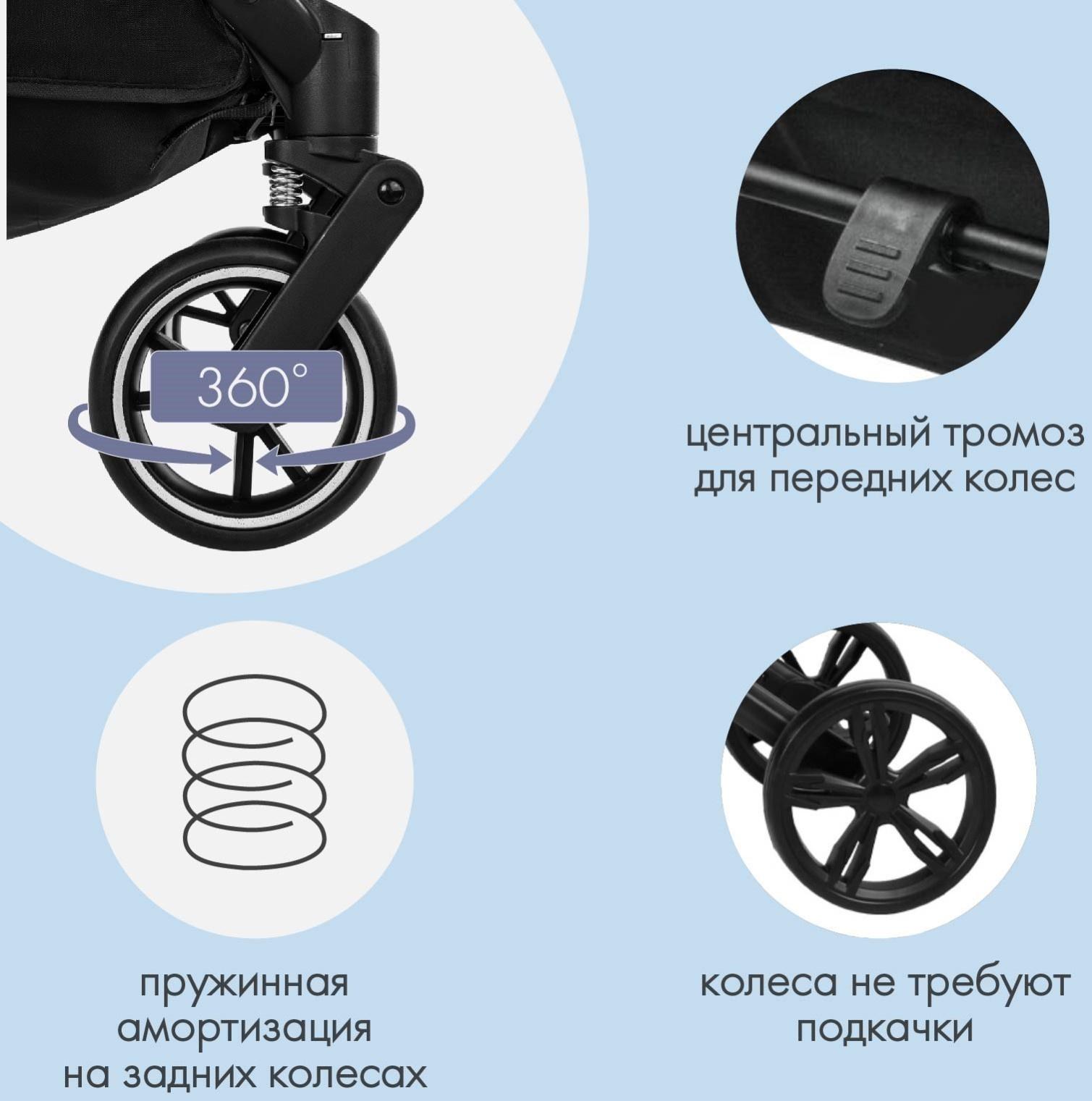 Коляска-трансформер Indigo LOTUS, джинсовый