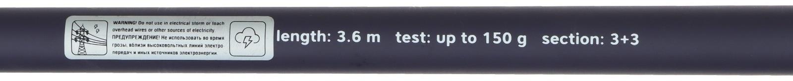 Удилище фидерное штекерное NAMAZU STRIKERS, тест 1-150 г , длина 3.6 м
