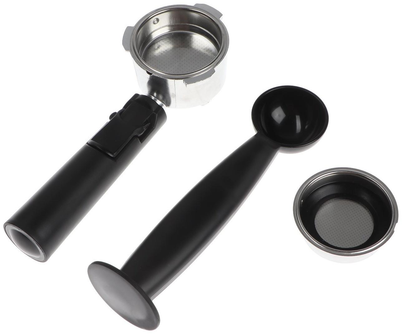 Кофемашина Hibrew CM4682, рожковая, 1050 Вт, 1.5 л, серебристая