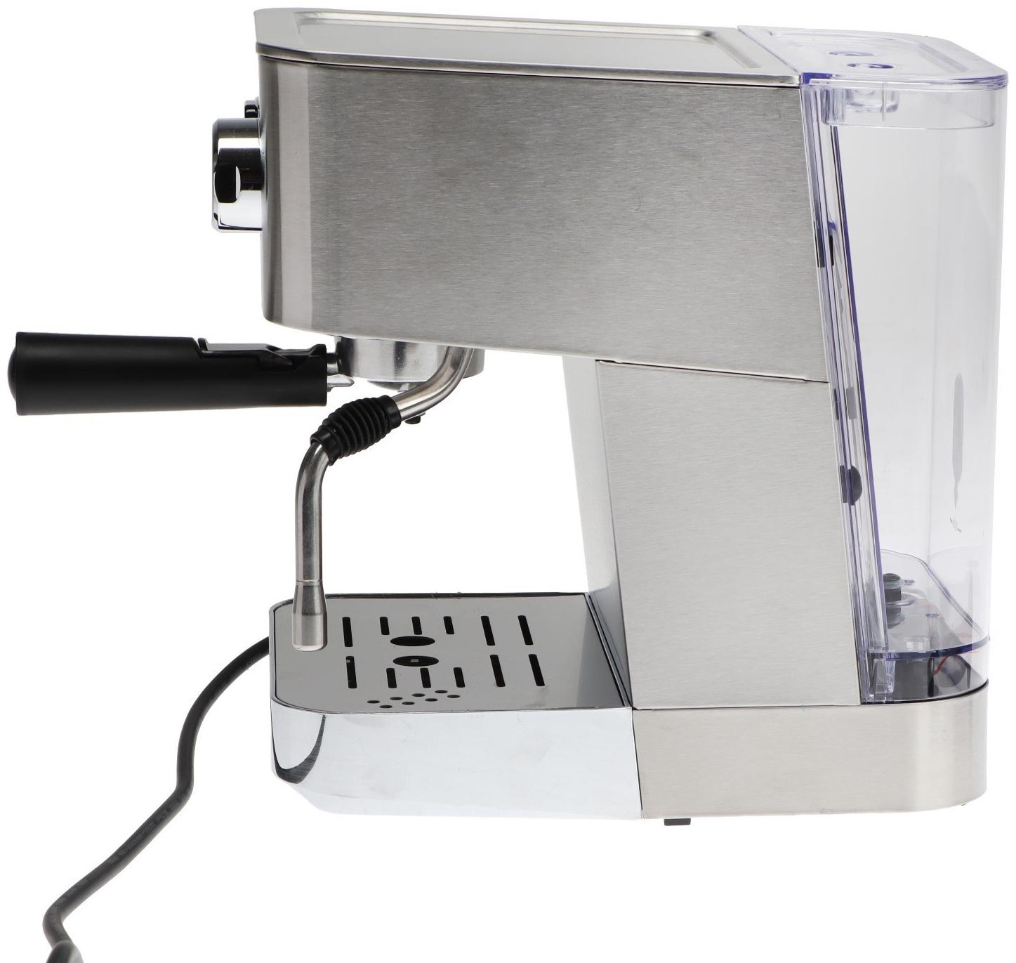 Кофемашина Hibrew CM4682, рожковая, 1050 Вт, 1.5 л, серебристая