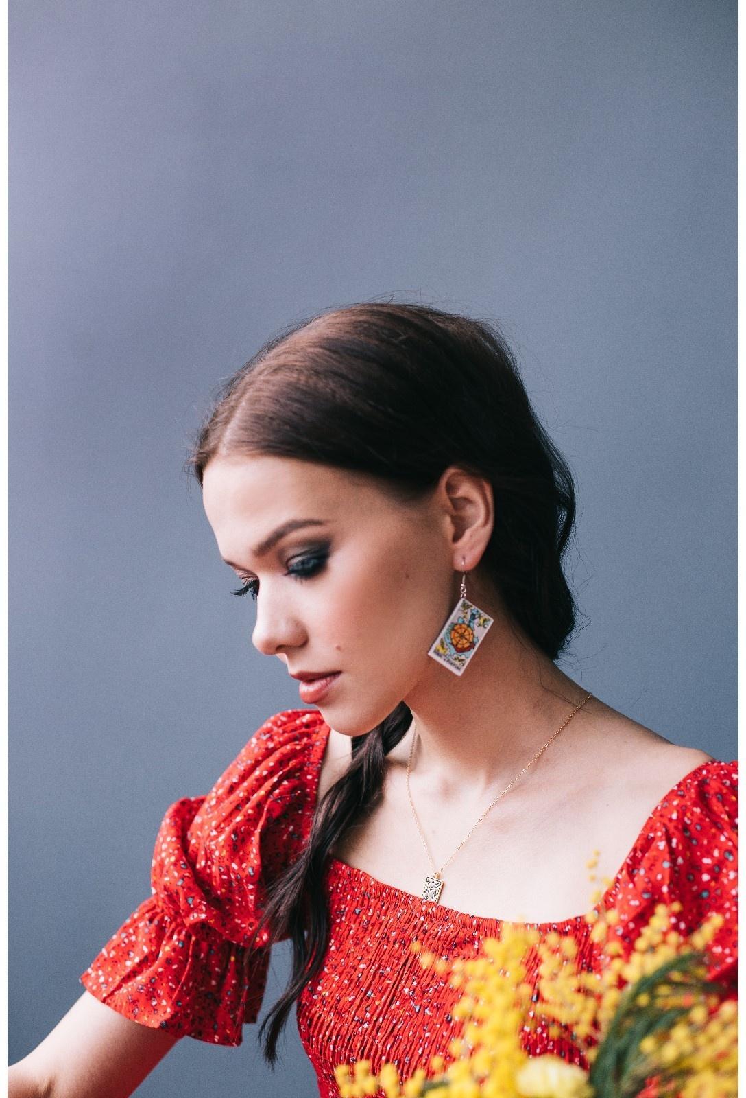 Серьги акрил 