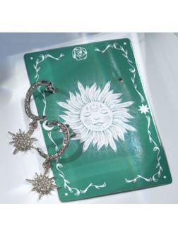 Серьги со стразами 