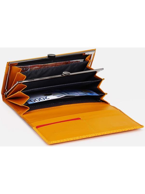 Кошелёк на магнитах, цвет жёлтый