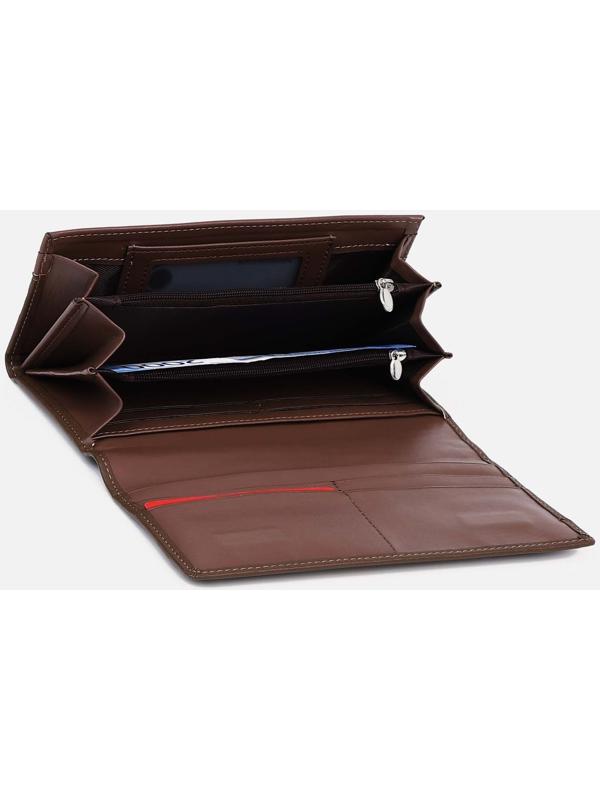 Кошелёк на магнитах, цвет коричневый