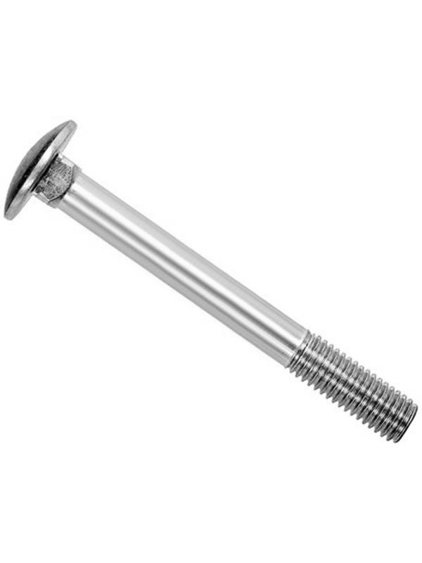 Болт с полукруглой головкой DIN 603, оцинкованный, 6х20 мм, 1 кг