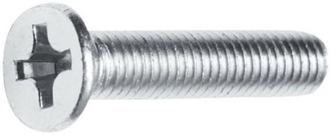 Винт, потайной, оцинкованный, DIN965, М4х25 мм, 1000 шт