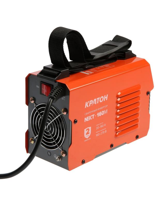 Инвертор сварочный Кратон NEXT-160М, 6.6 кВт, 20-160 А, d=1.6-4 мм, ПВ 70 % + ЭЛЕКТРОДЫ