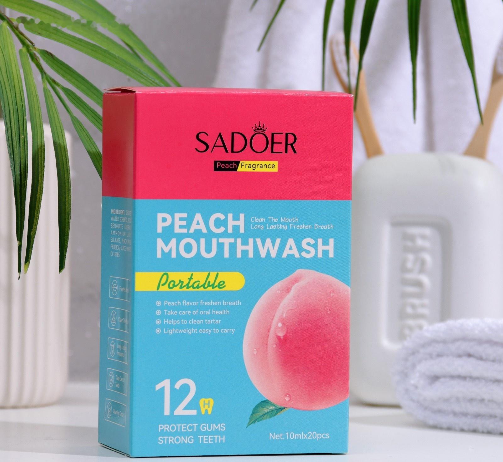 Набор ополаскивателей для рта в стиках со вкусом персика, 20шт по 10 мл