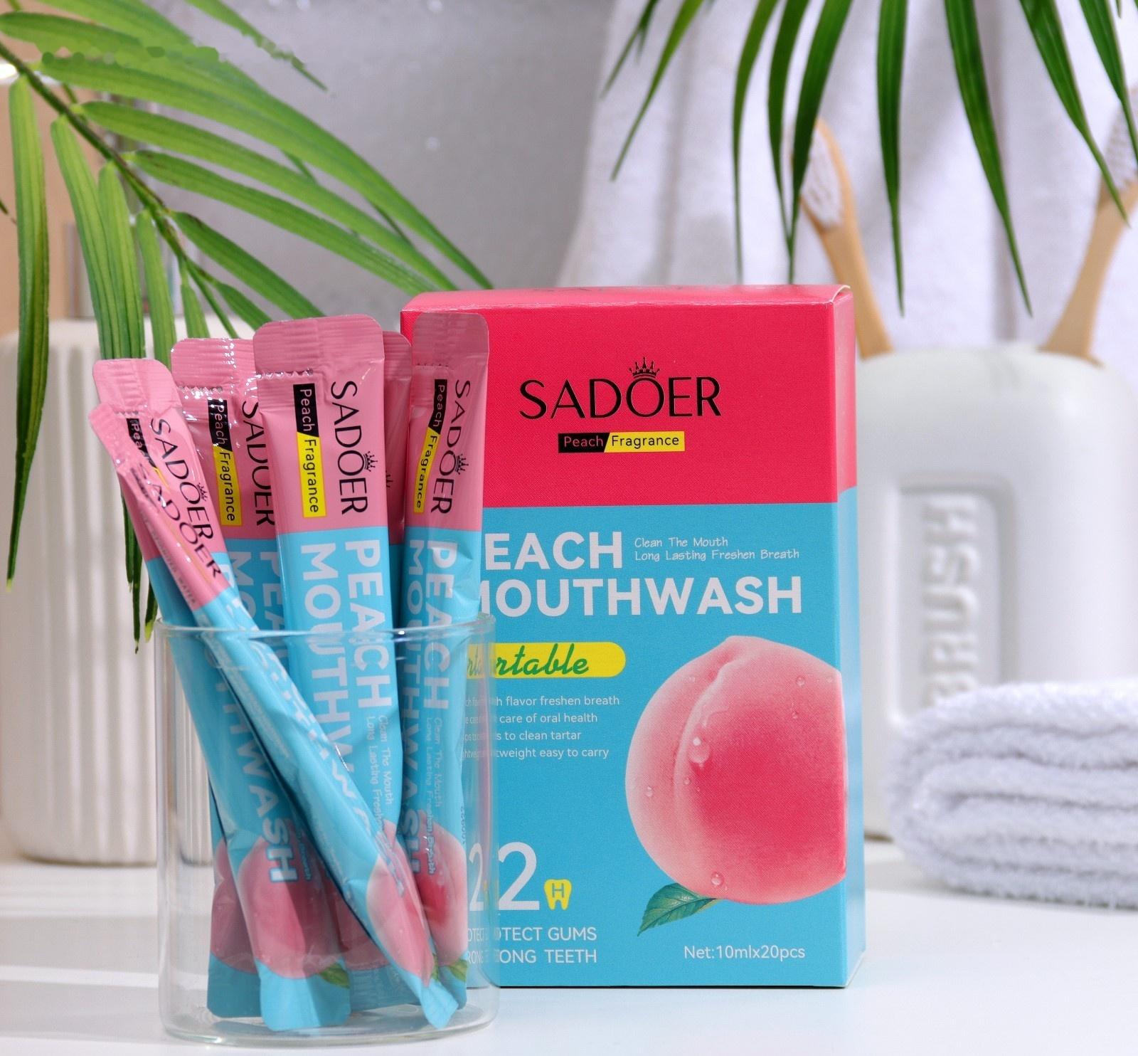 Набор ополаскивателей для рта в стиках со вкусом персика, 20шт по 10 мл