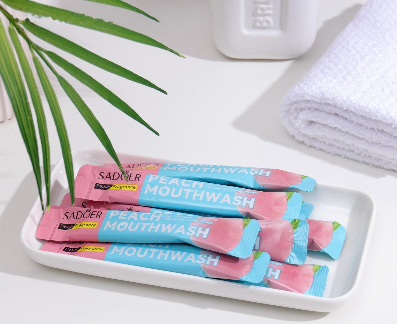 Набор ополаскивателей для рта в стиках со вкусом персика, 20шт по 10 мл