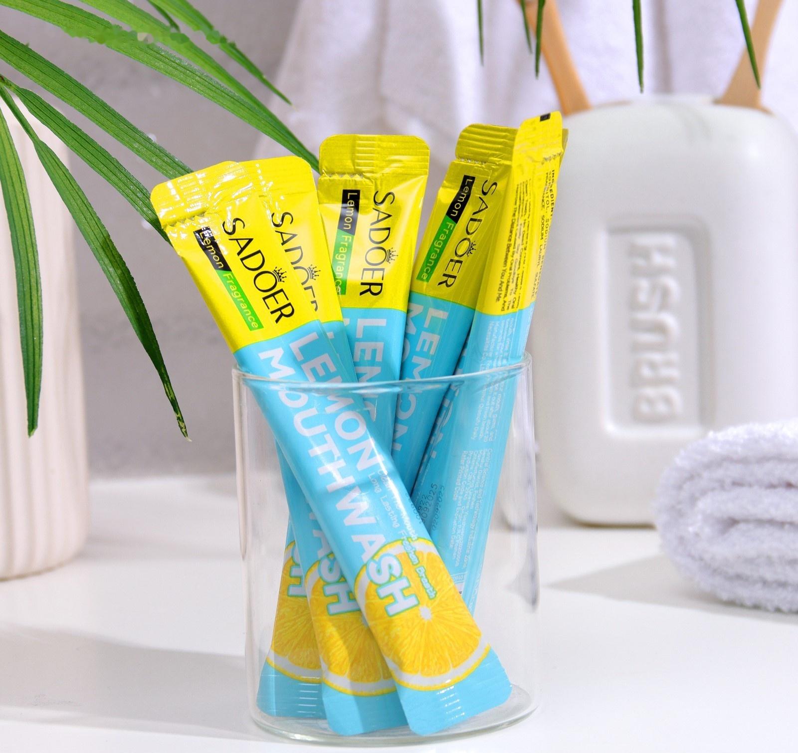 Набор ополаскивателей для рта в стиках со вкусом лимона, 20шт по 10 мл