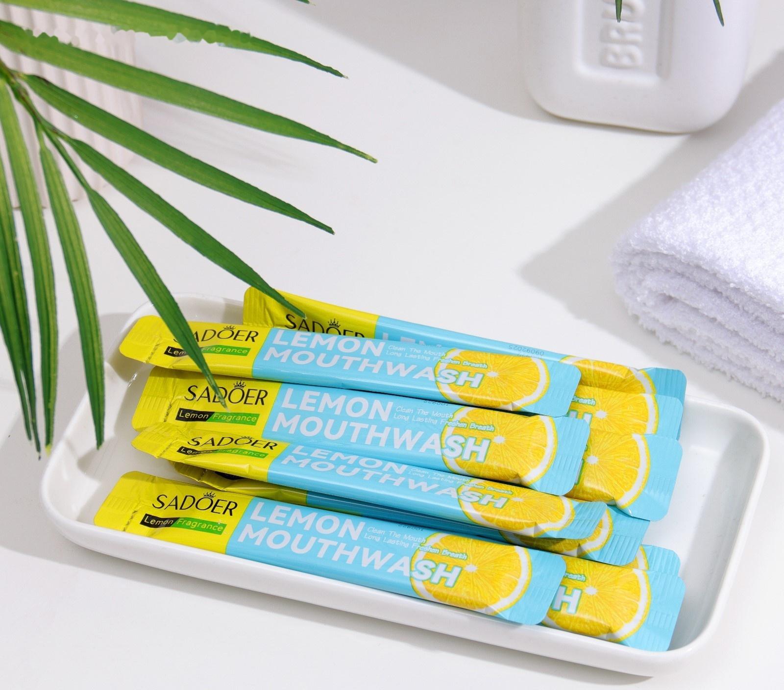 Набор ополаскивателей для рта в стиках со вкусом лимона, 20шт по 10 мл