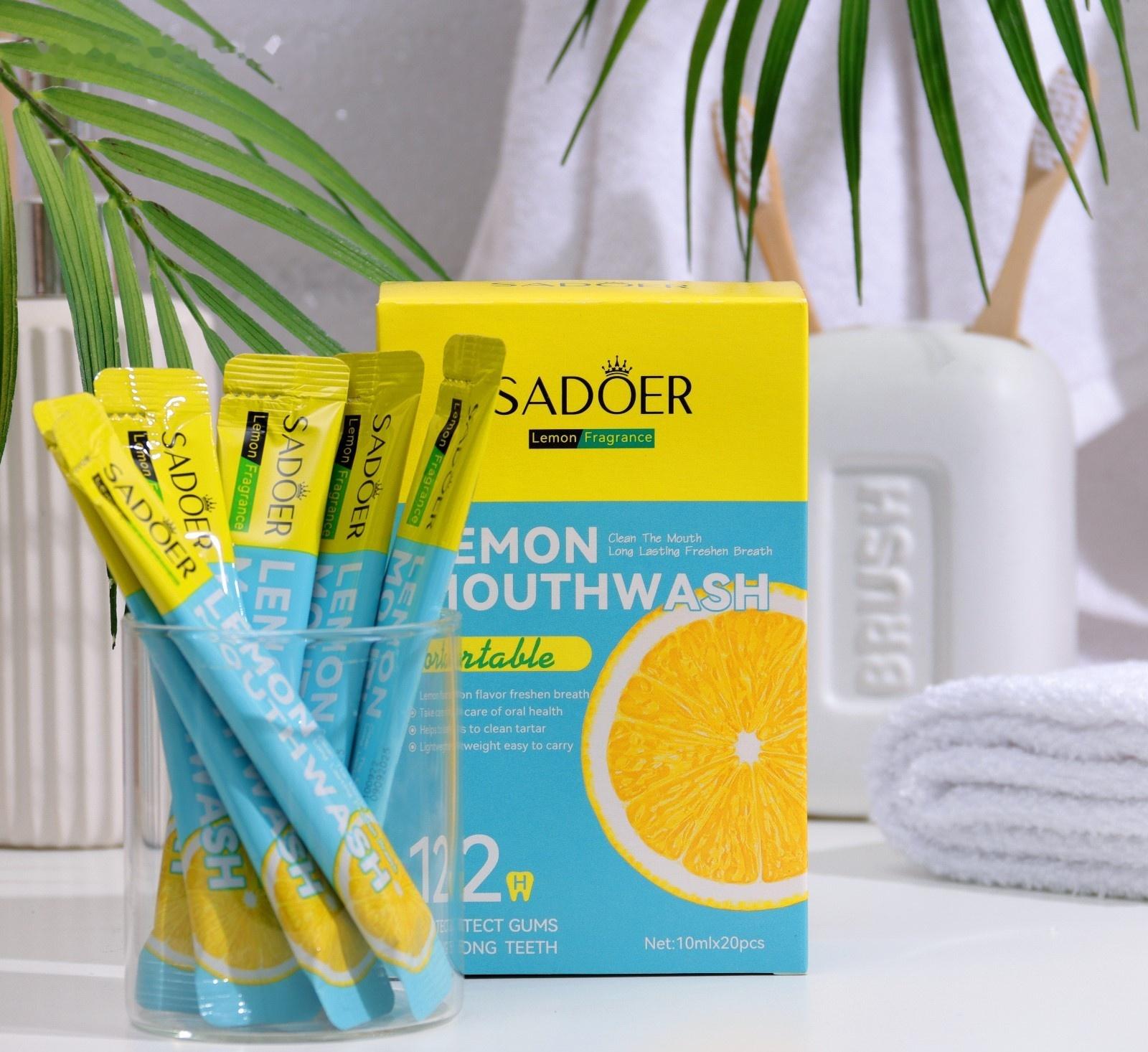Набор ополаскивателей для рта в стиках со вкусом лимона, 20шт по 10 мл
