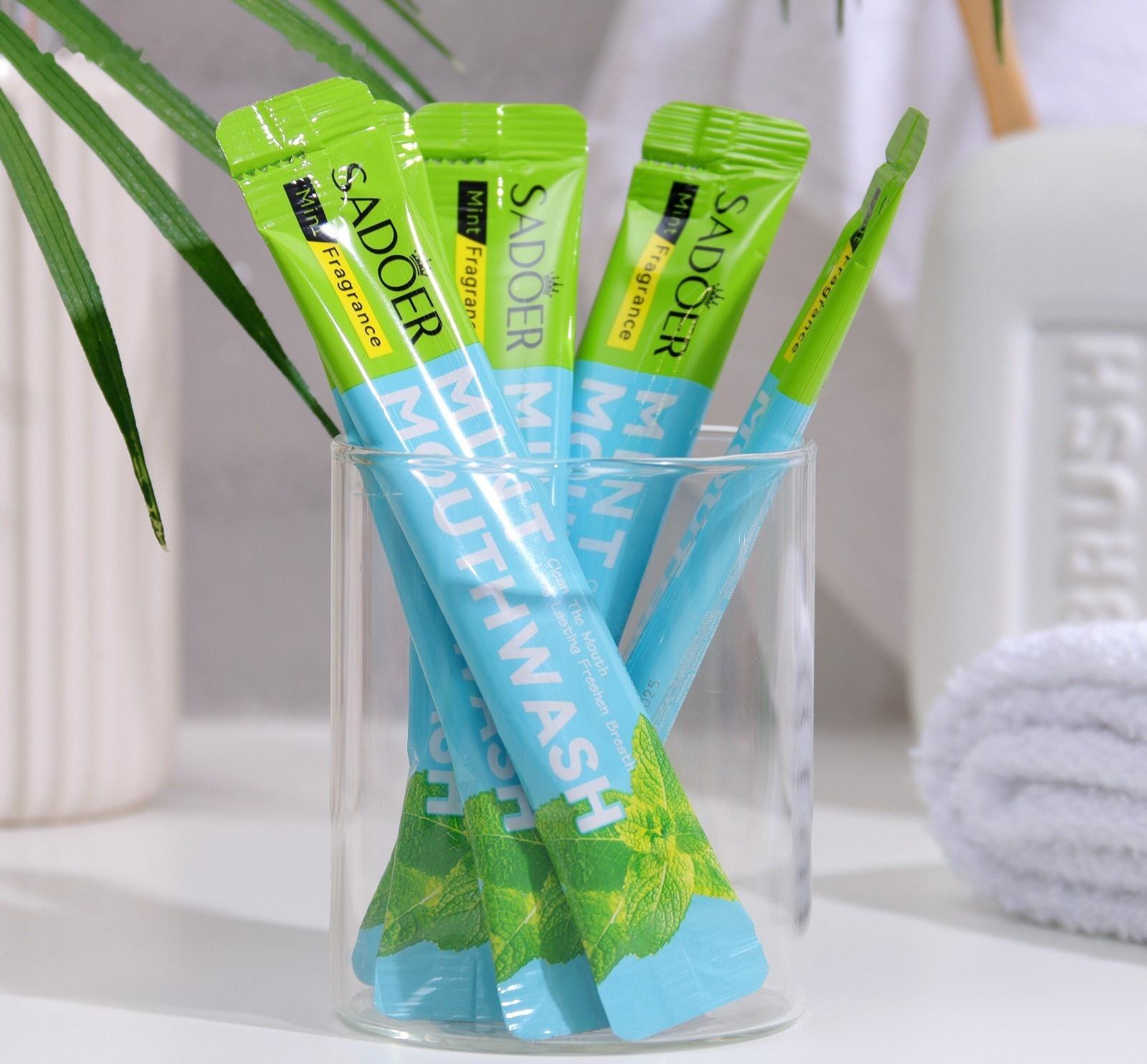 Набор ополаскивателей для рта в стиках со вкусом мяты, 20шт по 10 мл