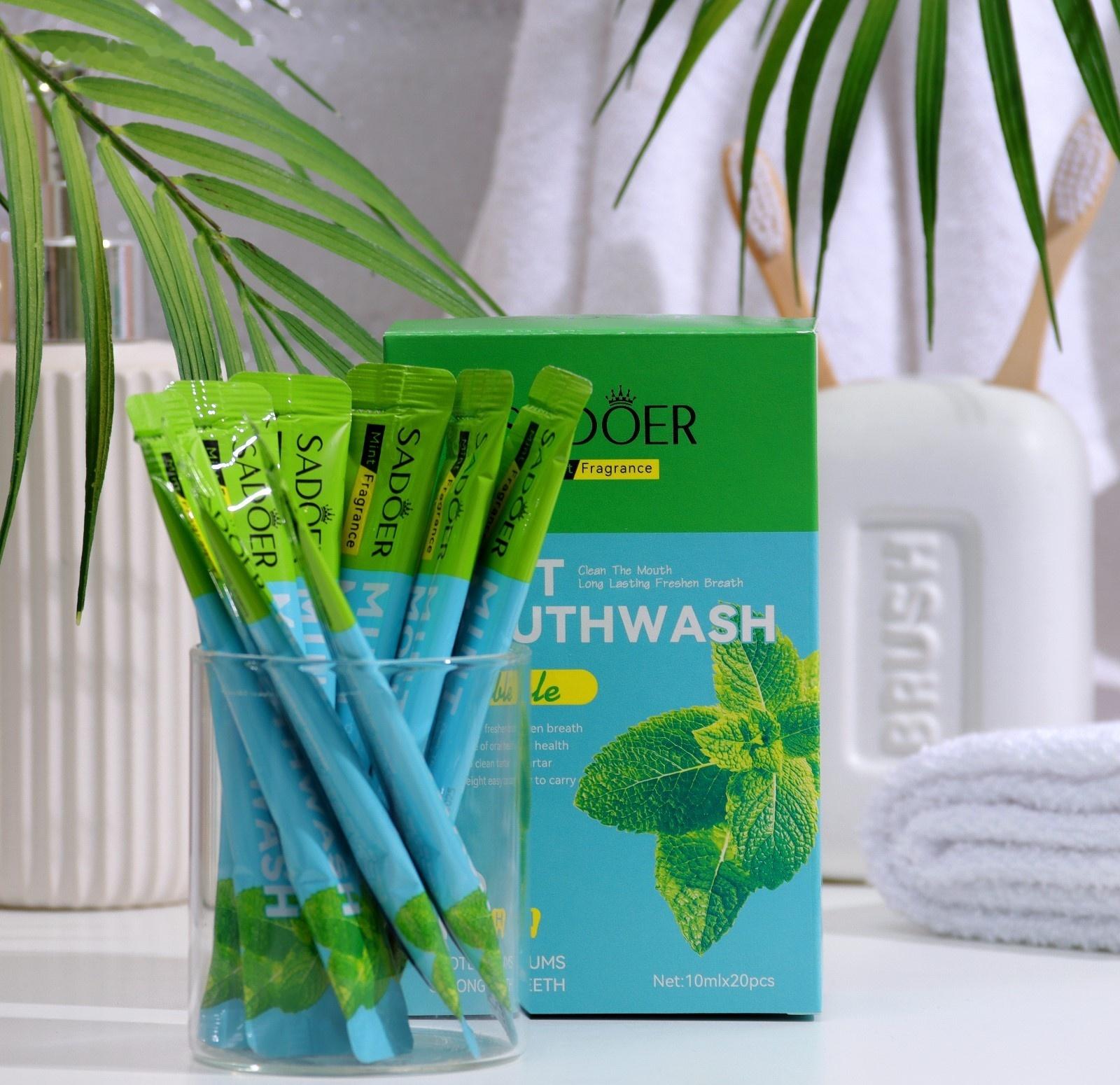 Набор ополаскивателей для рта в стиках со вкусом мяты, 20шт по 10 мл